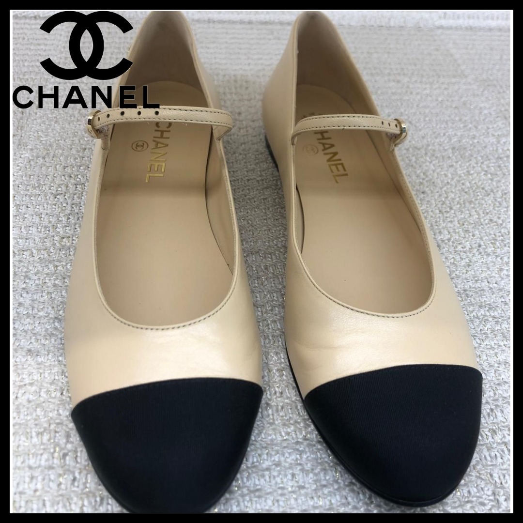 【CHANEL】シンプルデザイン♪ サンダル メリージェーン