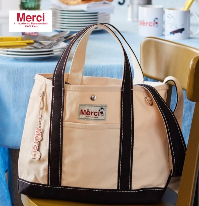 Merci Parisのセレクトショップ キャンバスバック★スヌーピー★