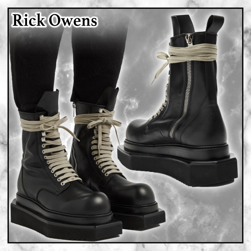 ◆RICK OWENS 最新作◆ターボサイクロプス レザーブーツ◆