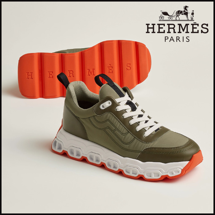 ■シルエットがお洒落【 HERMES 】メンズスニーカー インパルス