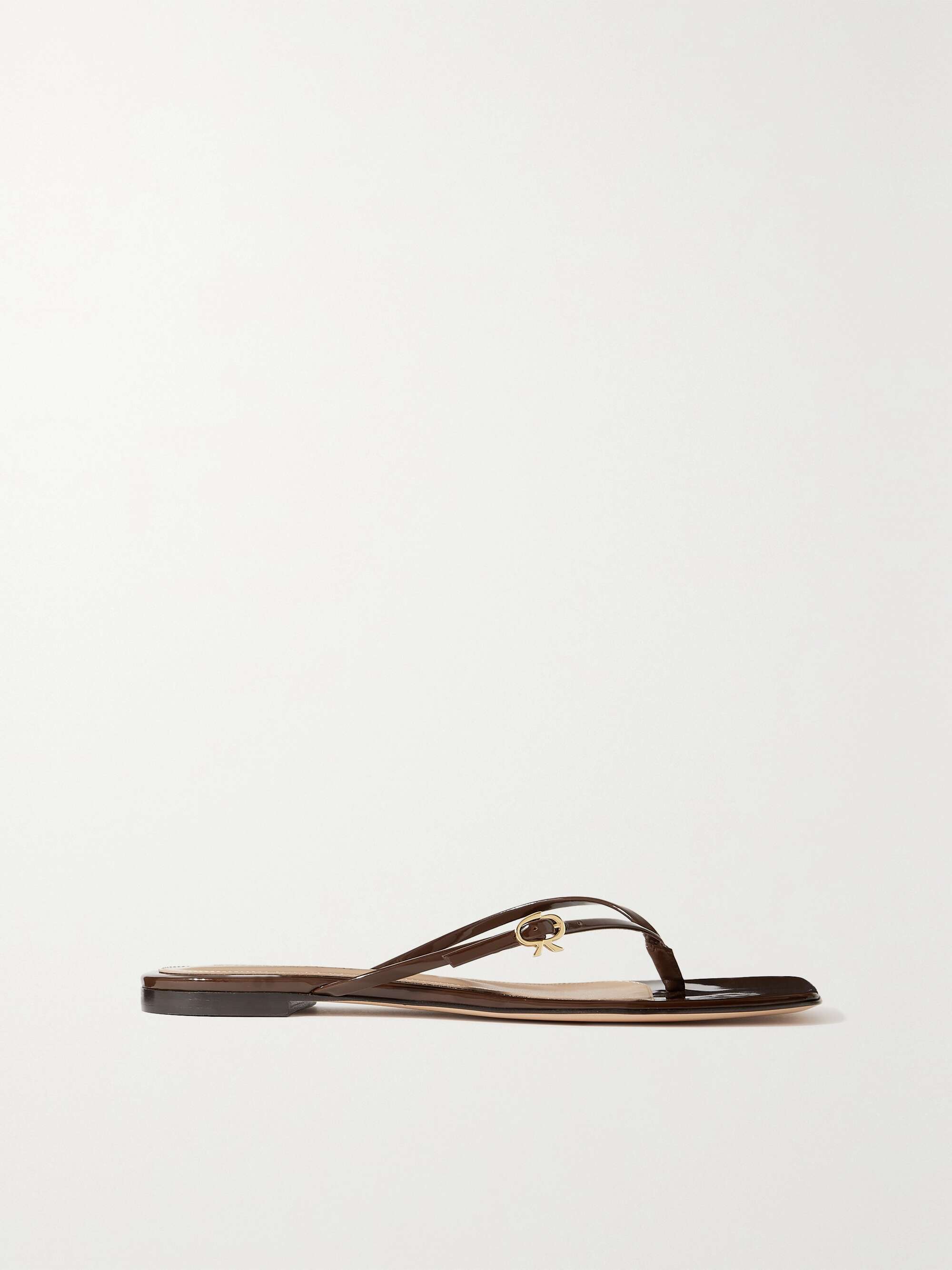 【関税・送料込】GIANVITO ROSSI スクエアトゥ レザーサンダル 関税・送料込】GIANVITO ROSSI スクエアトゥ レザーサンダル