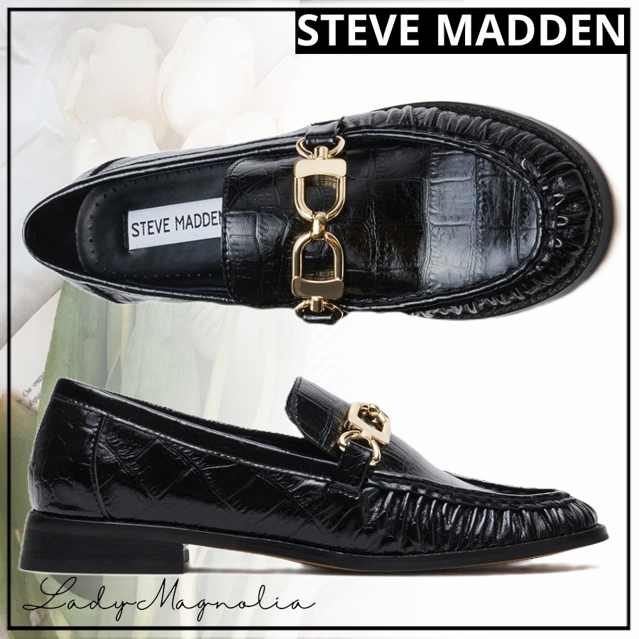 【追跡あり!】Steve Madden RAIN クロコ エンボス ローファー