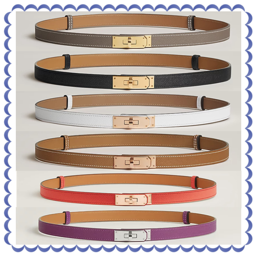 HERMES ベルト Kelly 18 belt 直営店ラッピング 60-100cm調整可