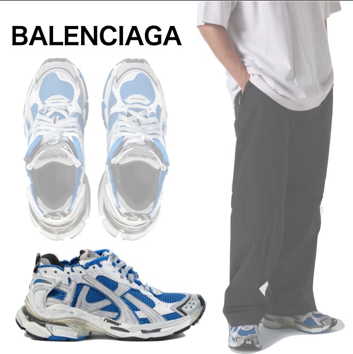 【BALENCIAGA】ランナースニーカー ブルー