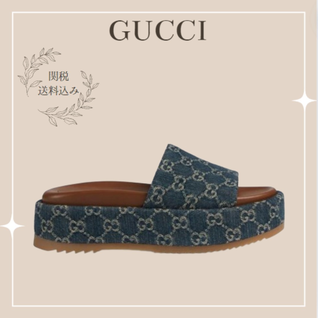 【GUCCI】プラットフォーム サンダル