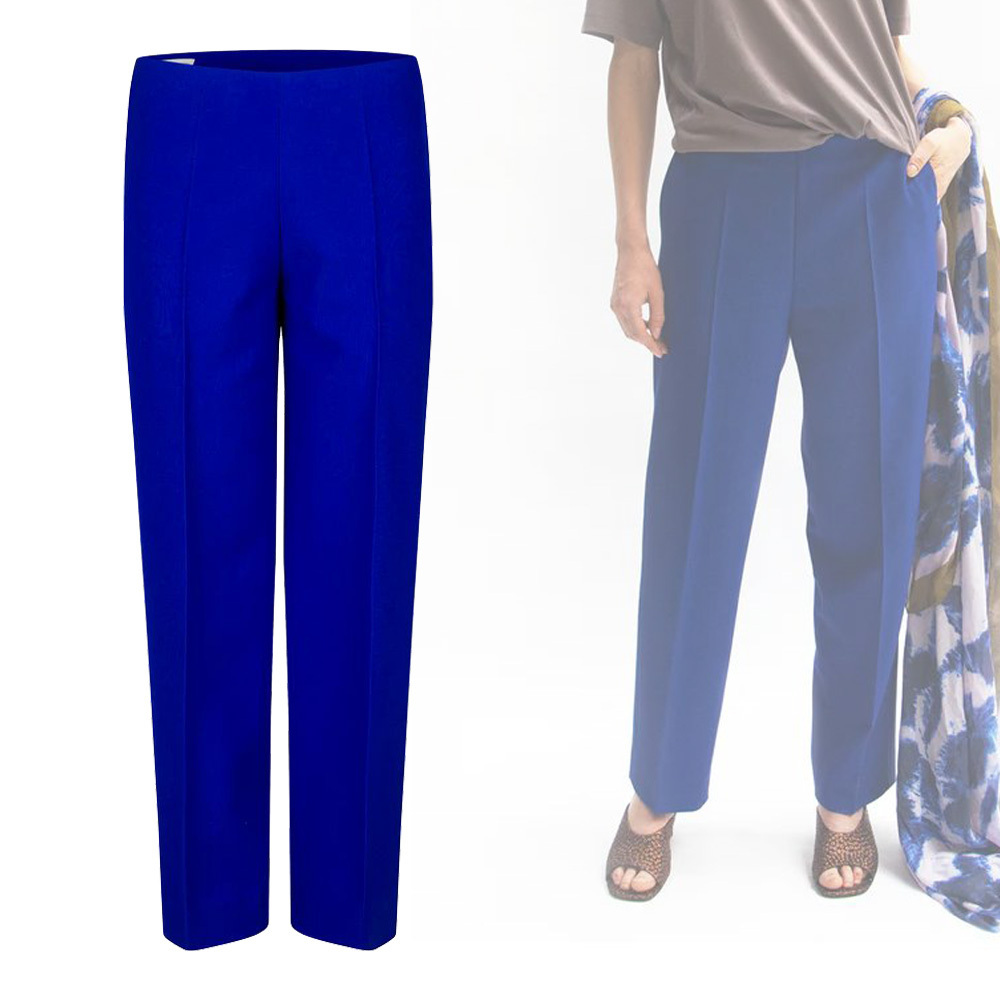 【DRIES VAN NOTEN】FW24 ストレートパンツ Blue 送料関税込
