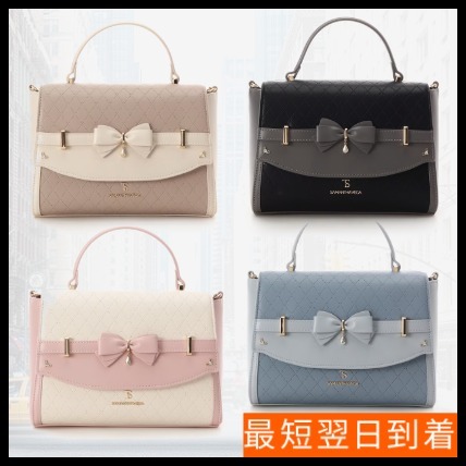 【SAMANTHAVEGA】キルティングアクセントリボンショルダーバッグ