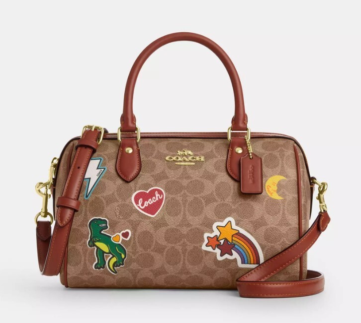 ショルダーバッグ・ポシェット COACH Rowan Satchel Bag In Signature Canvas CZ612