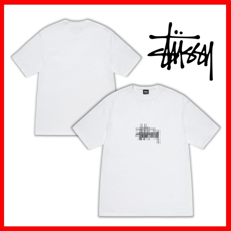 ★韓国の人気★【STUSSY】★REFRACTED TE.E★WHITE★