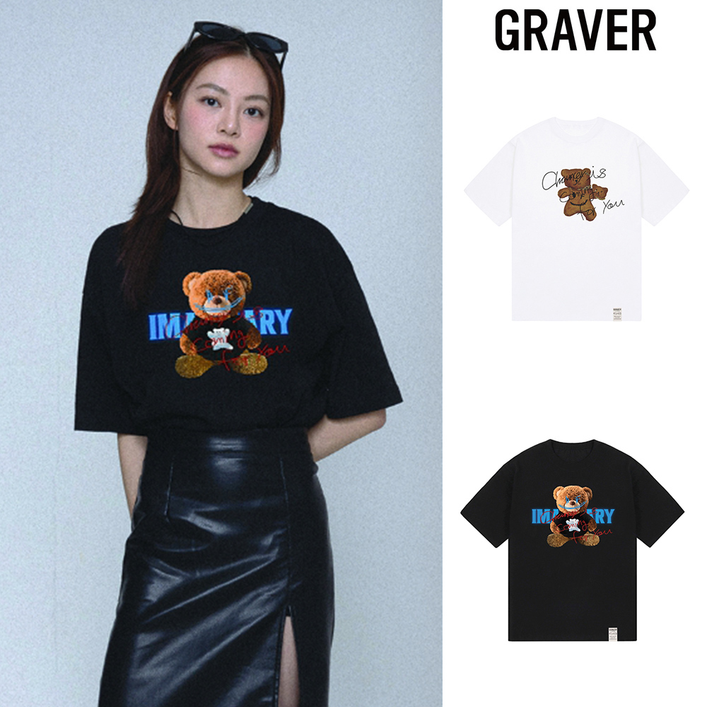 【IMAGINARY X GRAVER】Chauncey Coming Bear Short Sleeve Tee