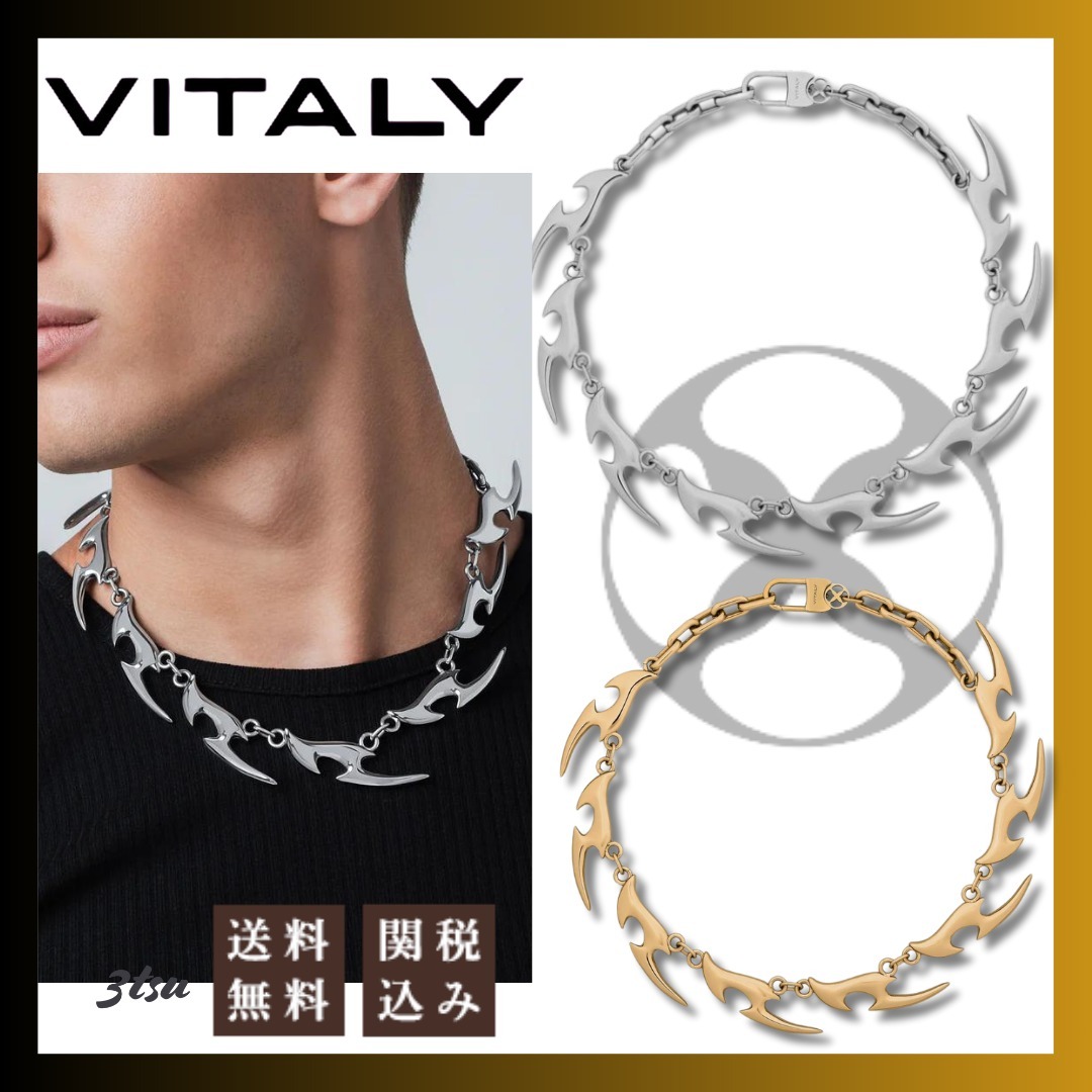 Vitaly★Solstice スパイク ネックレス アクセ 2色