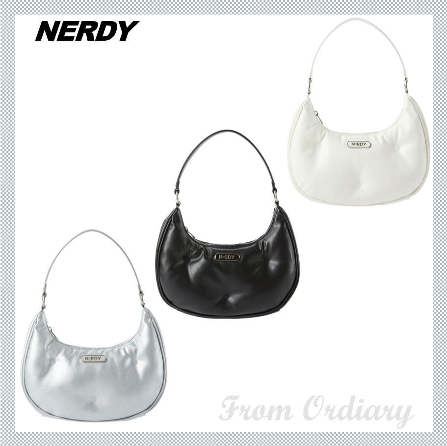 [NERDY]Soft Padding Two-Way Hobo Bag ★人気★
