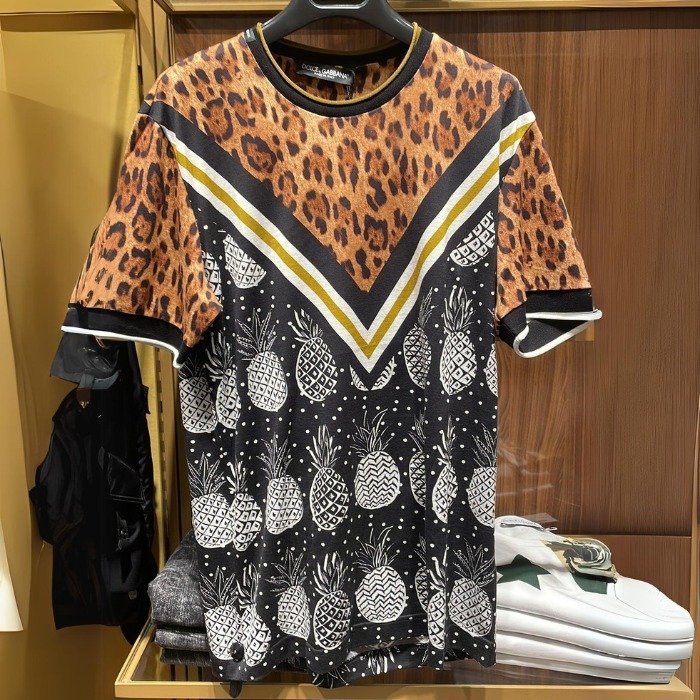 希少 DOLCE&GABBANA ドルガバ DG マルチプリント 半袖 Tシャツ