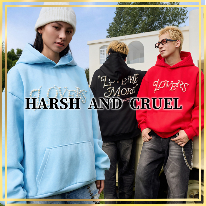 国内発/日本未入荷☆HARSH AND CRUEL☆プルオーバー パーカー☆