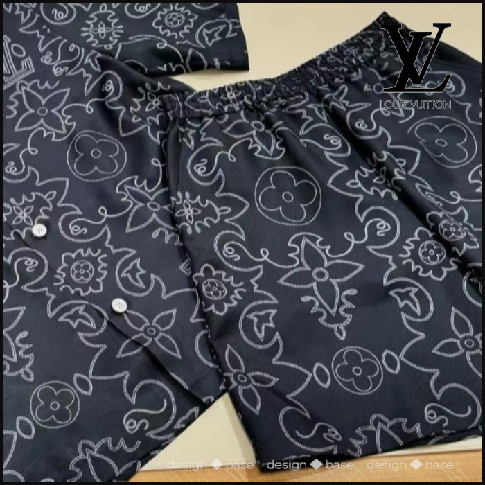 ◆シックなスタイル【 Louis Vuitton 】プリントシルクショーツ