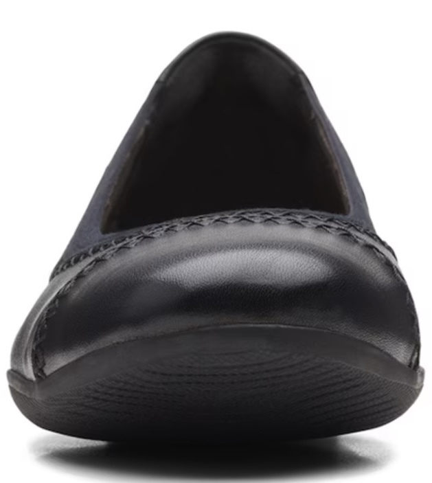 Clarks 軽量 フラット レザー ブラック スニーカー ローファー