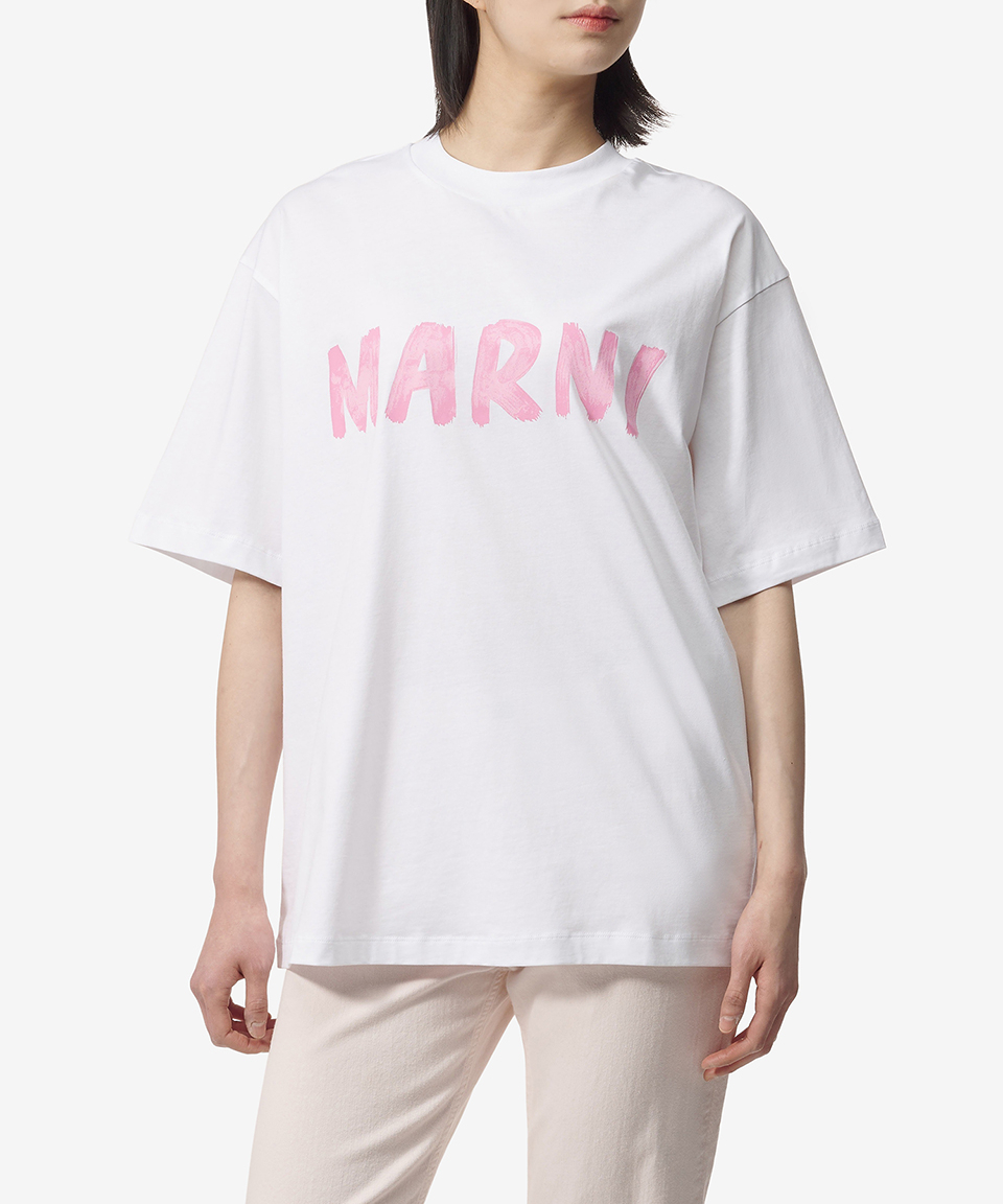 《MARNI》 ロゴ プリント Tシャツ