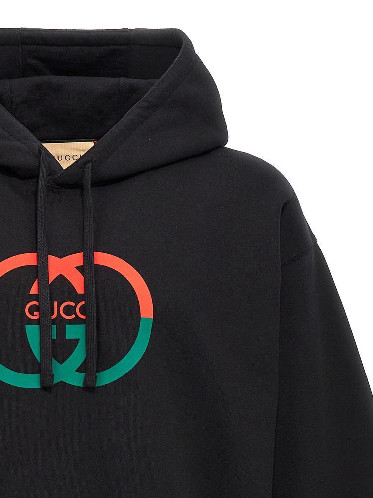 すぐ届く GUCCI プリント フーデッド スウェットシャツ GUCCI プリント コットン フーデッド スウェットシャツホワイト