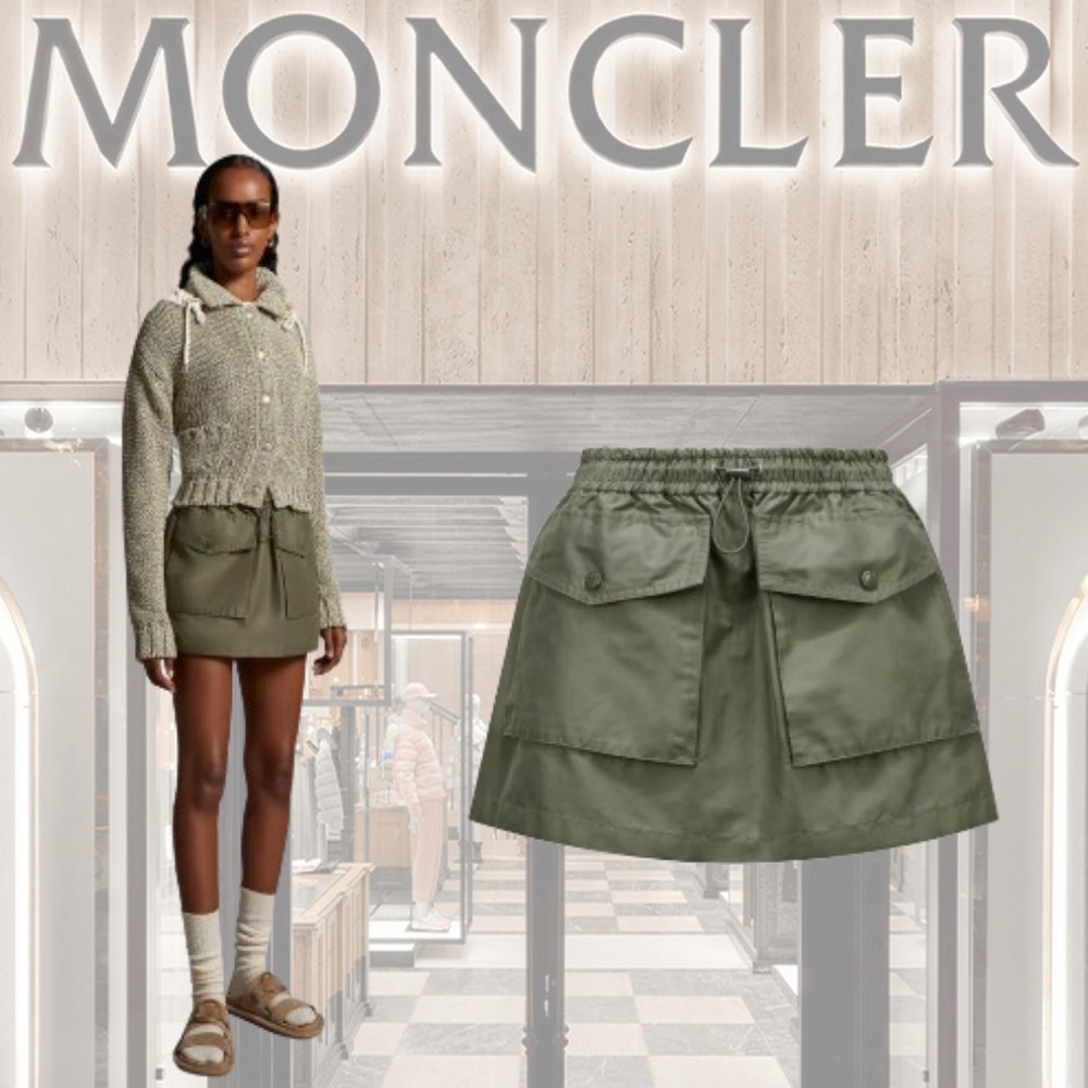 【MONCLER(モンクレール)】Minigonna in taffeta★ミニスカート