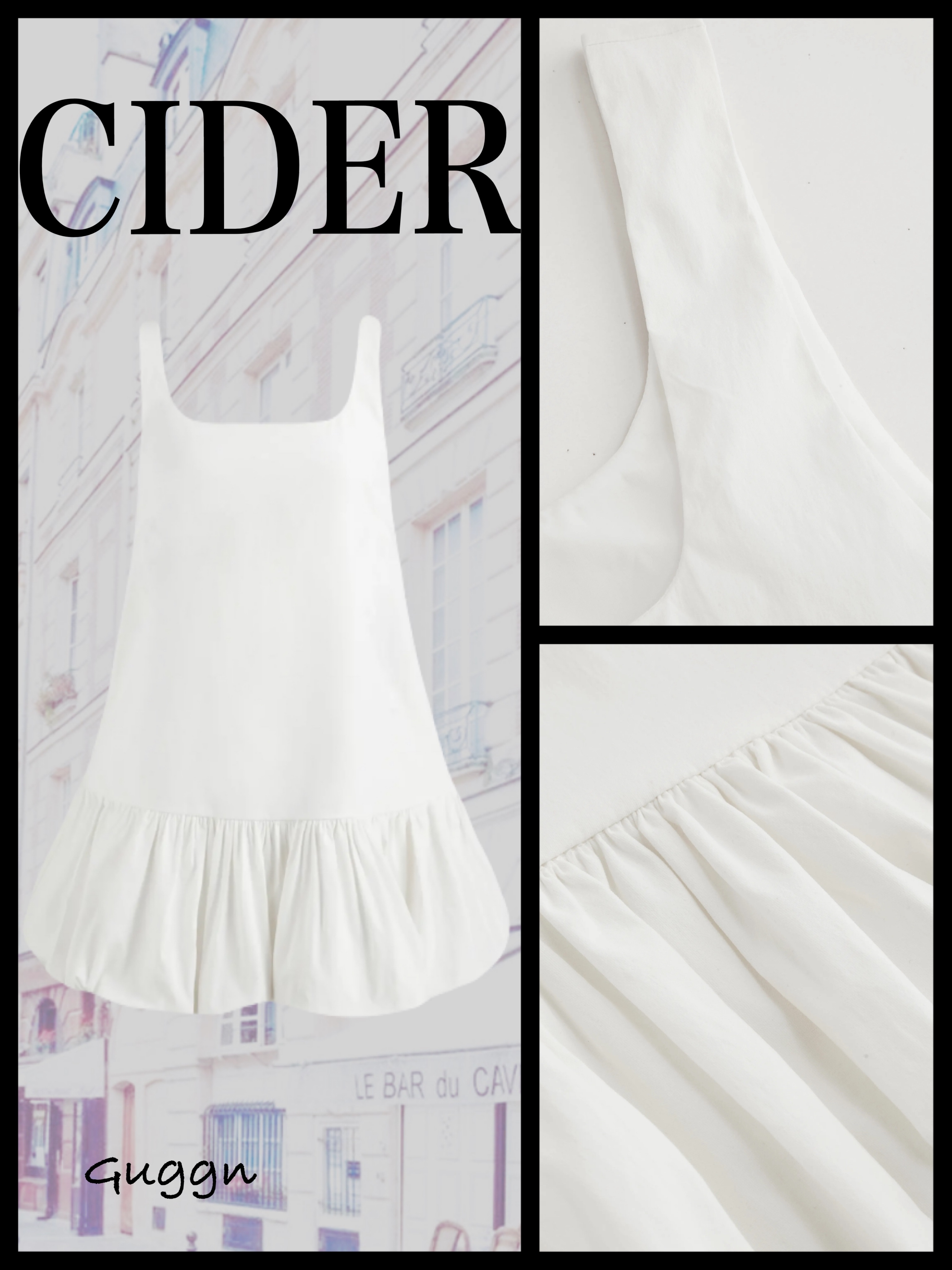 Ciderホワイトワンピース