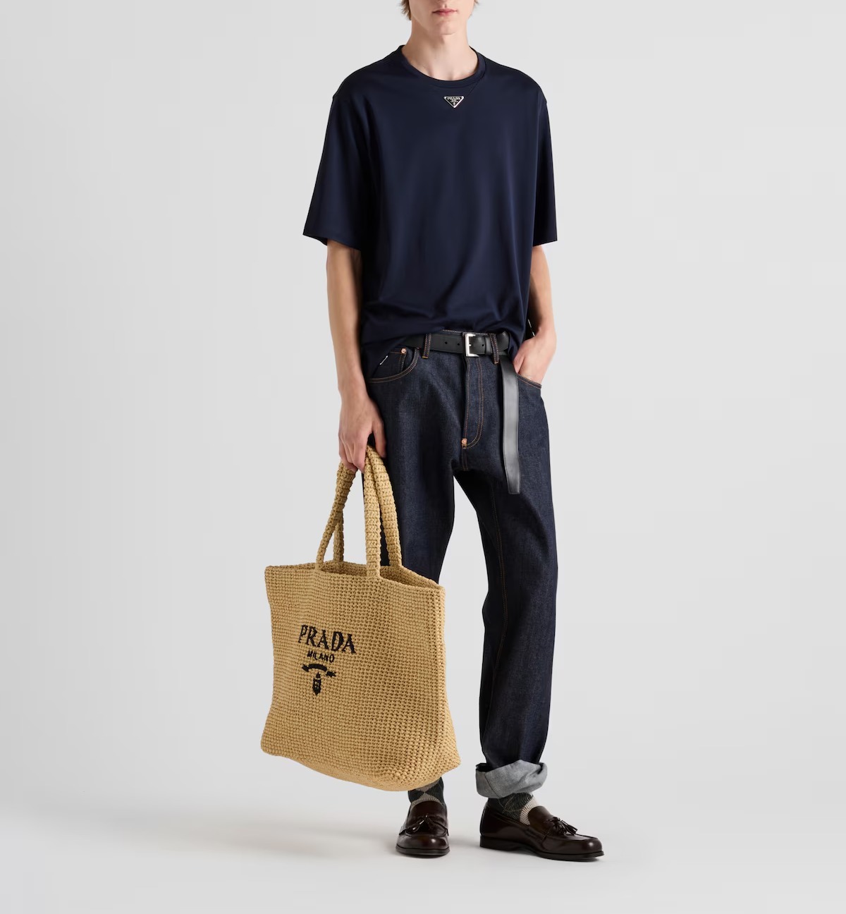 PRADA】プラダ コットン Tシャツ