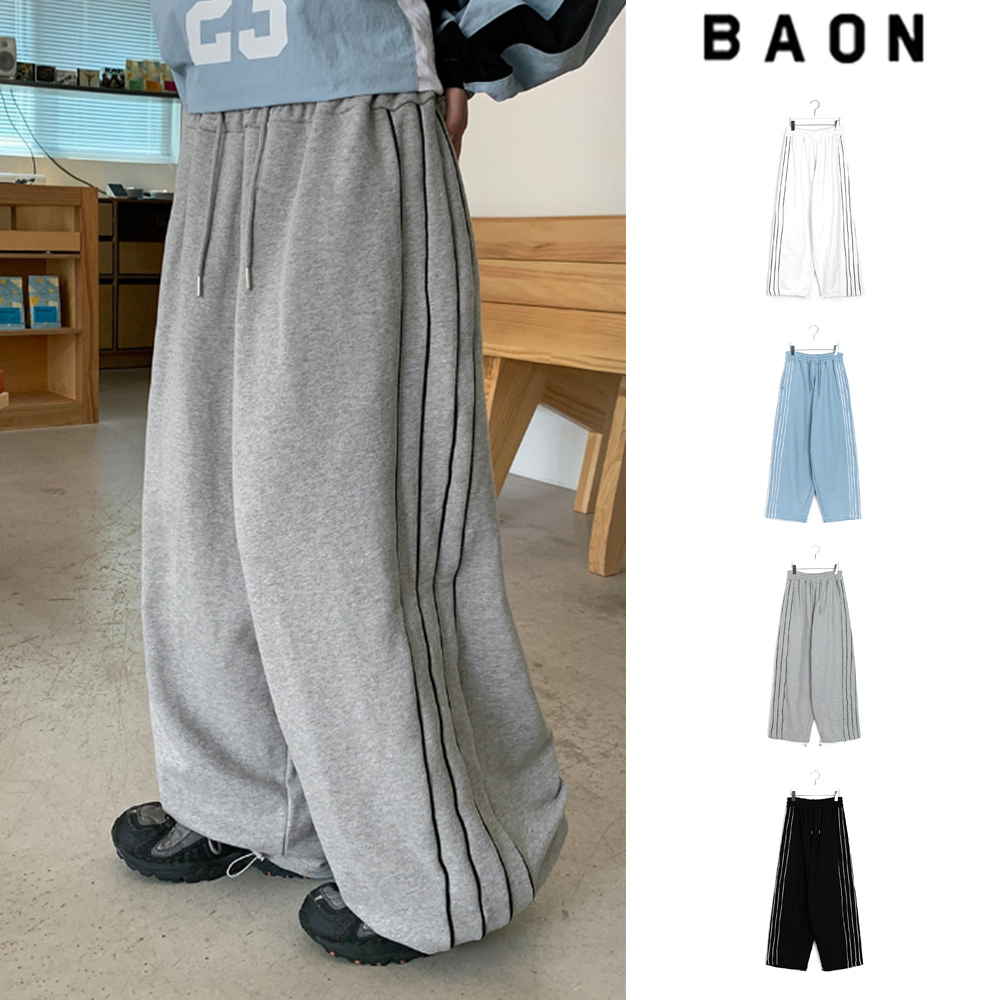 【BAON】[unisex] Jelani Banding Side Track Sweat Jogger PT