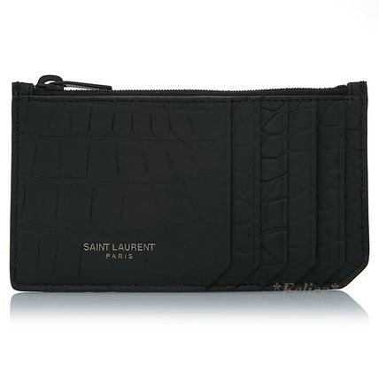 SAINTLAURENT ◇ カードケース クロコダイル フラグメント SAINT LAURENT ◇ クロコダイル フラグメント ジップポーチ