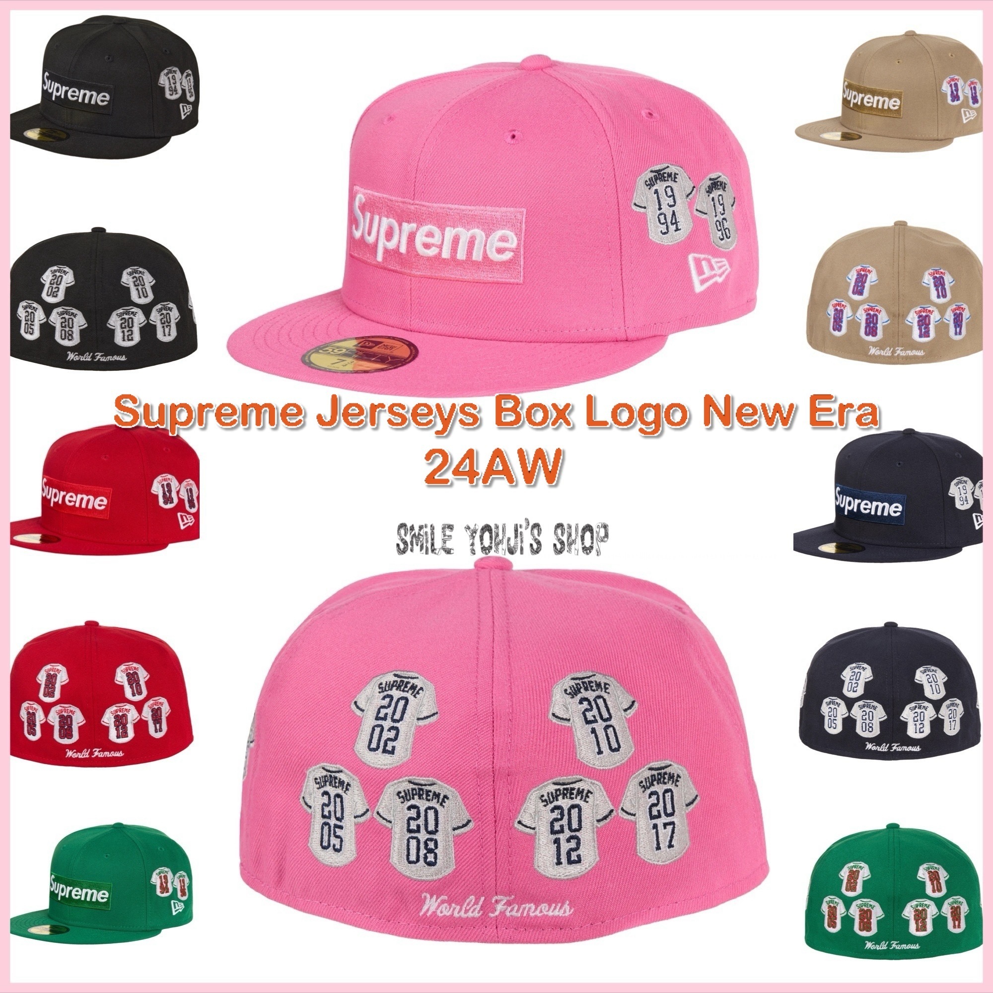 ★2024AW WEEK1★Supreme Jerseys Box Logo New Era