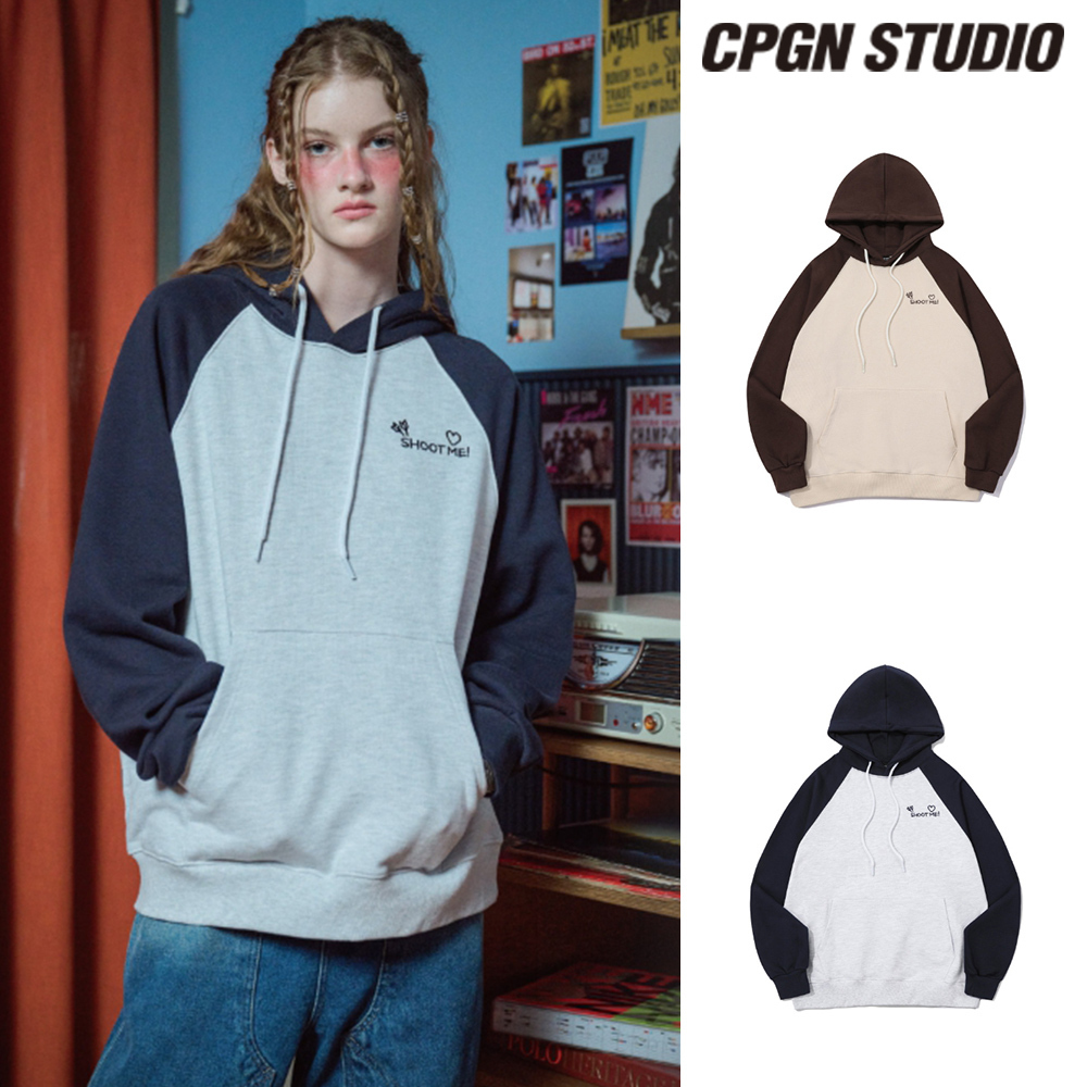 【CPGN STUDIO】24FW★ Cupid Holly Raglan Embroidered Hoodie