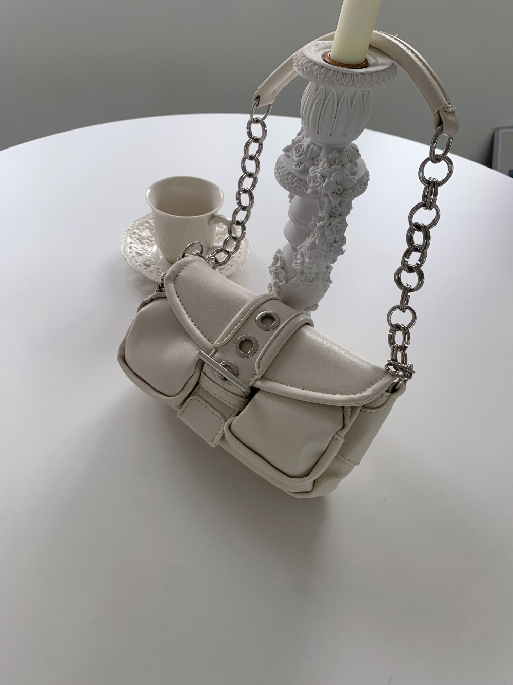 【suzen】Coiro Buckle Chain Bag