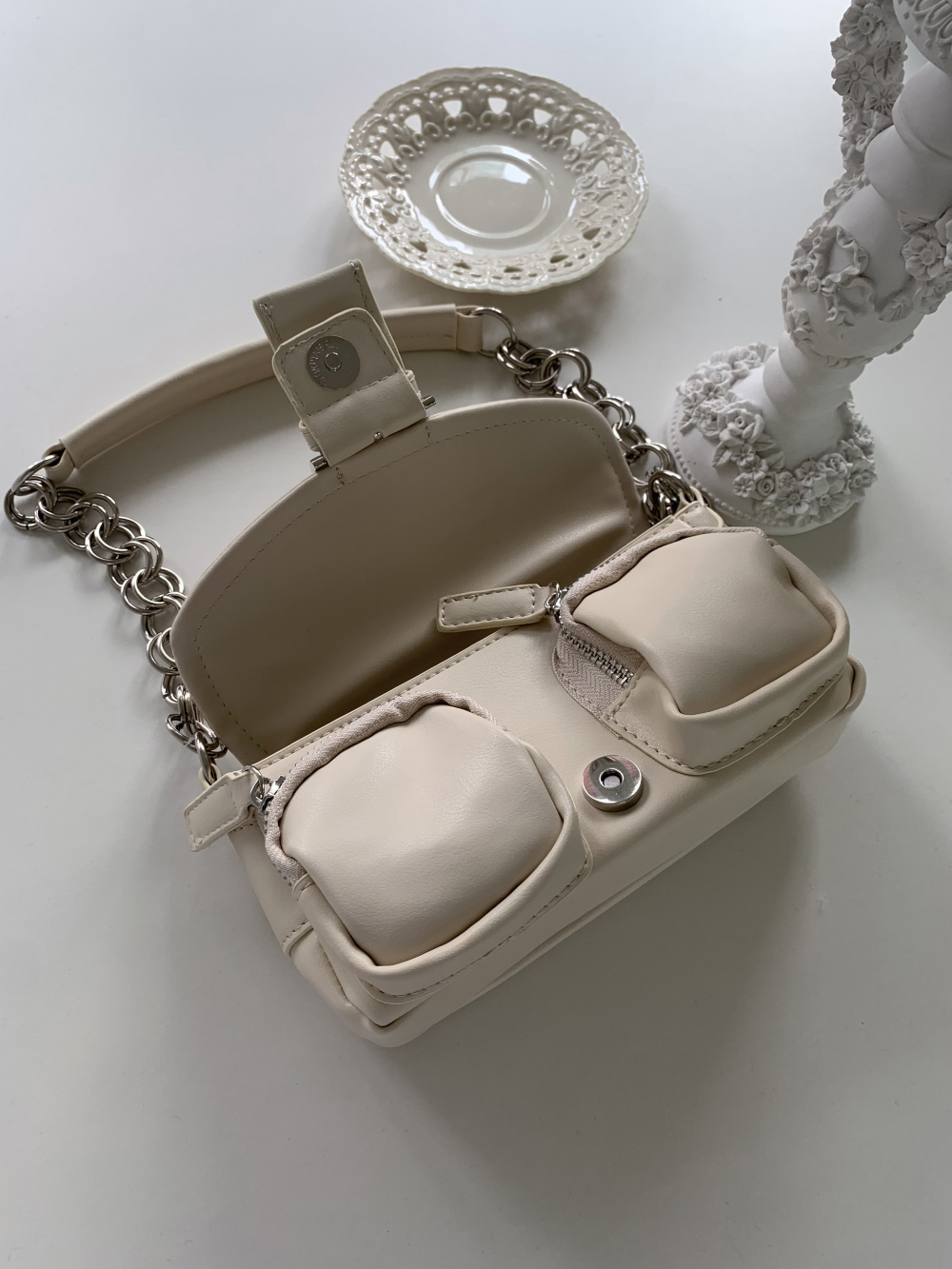 【suzen】Coiro Buckle Chain Bag