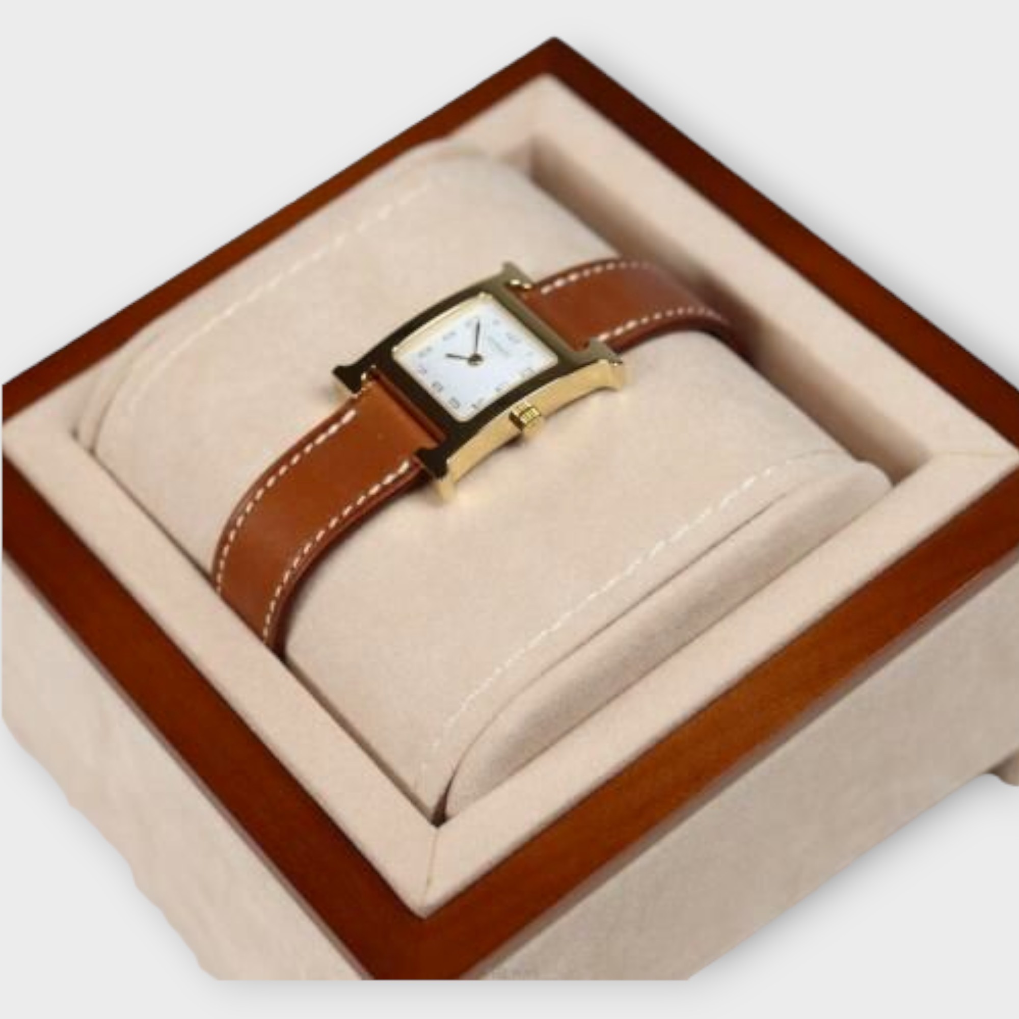 【無料郵送/関税込/正規品】HERMES 25MM Hゴールド 時計