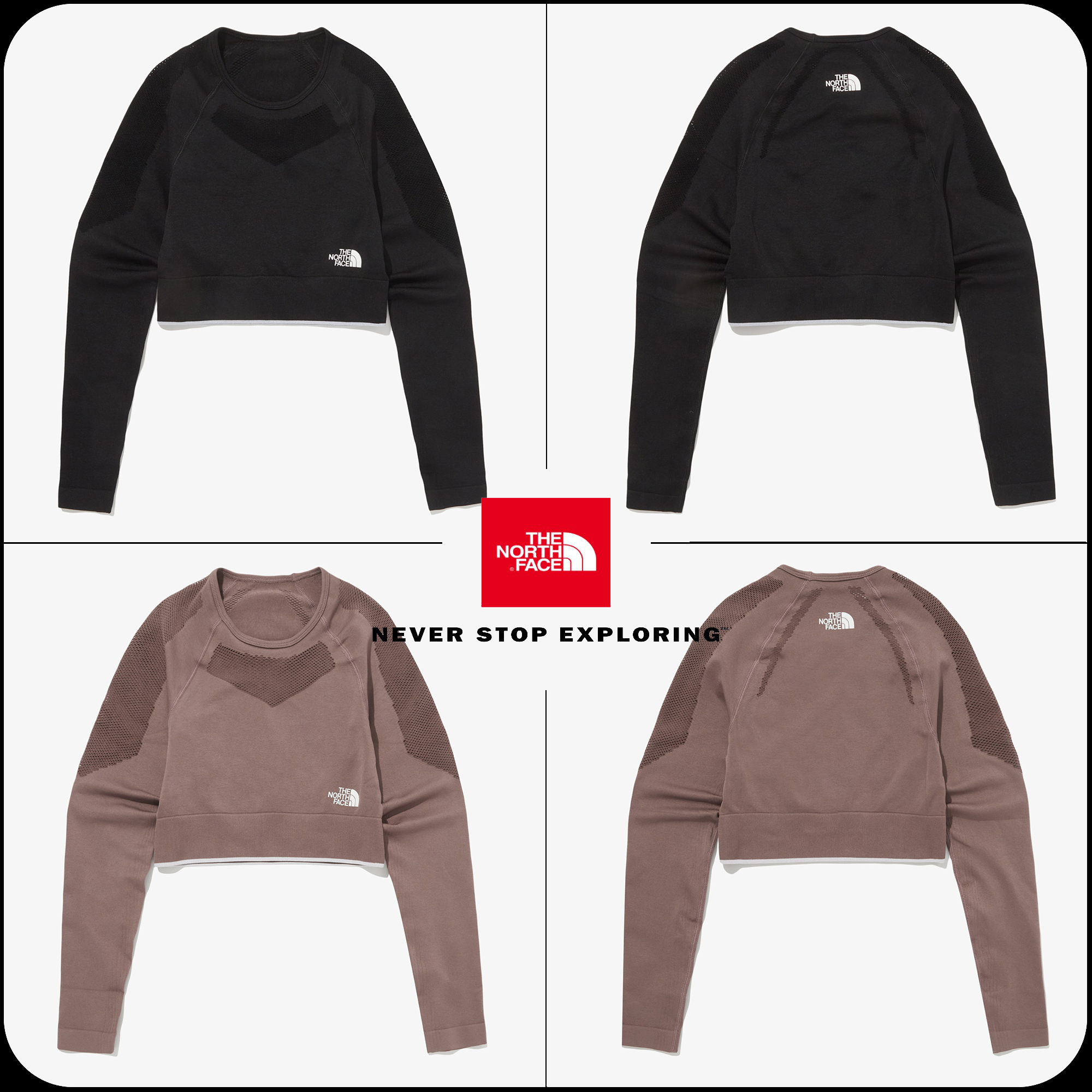 [THE NORTH FACE]★24FW★韓国人気★W'S MOTION CROP L/S TEE