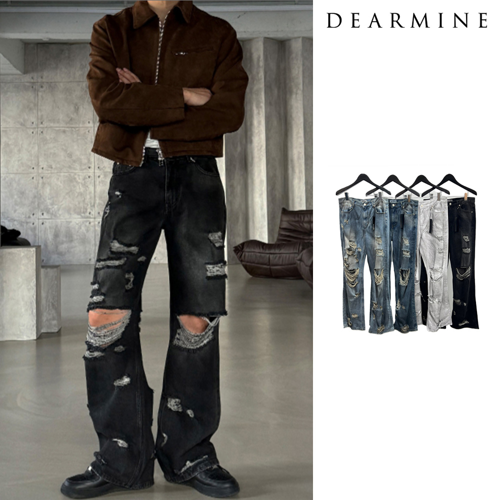 【DEARMINE】Les Vintage Dirty Denim