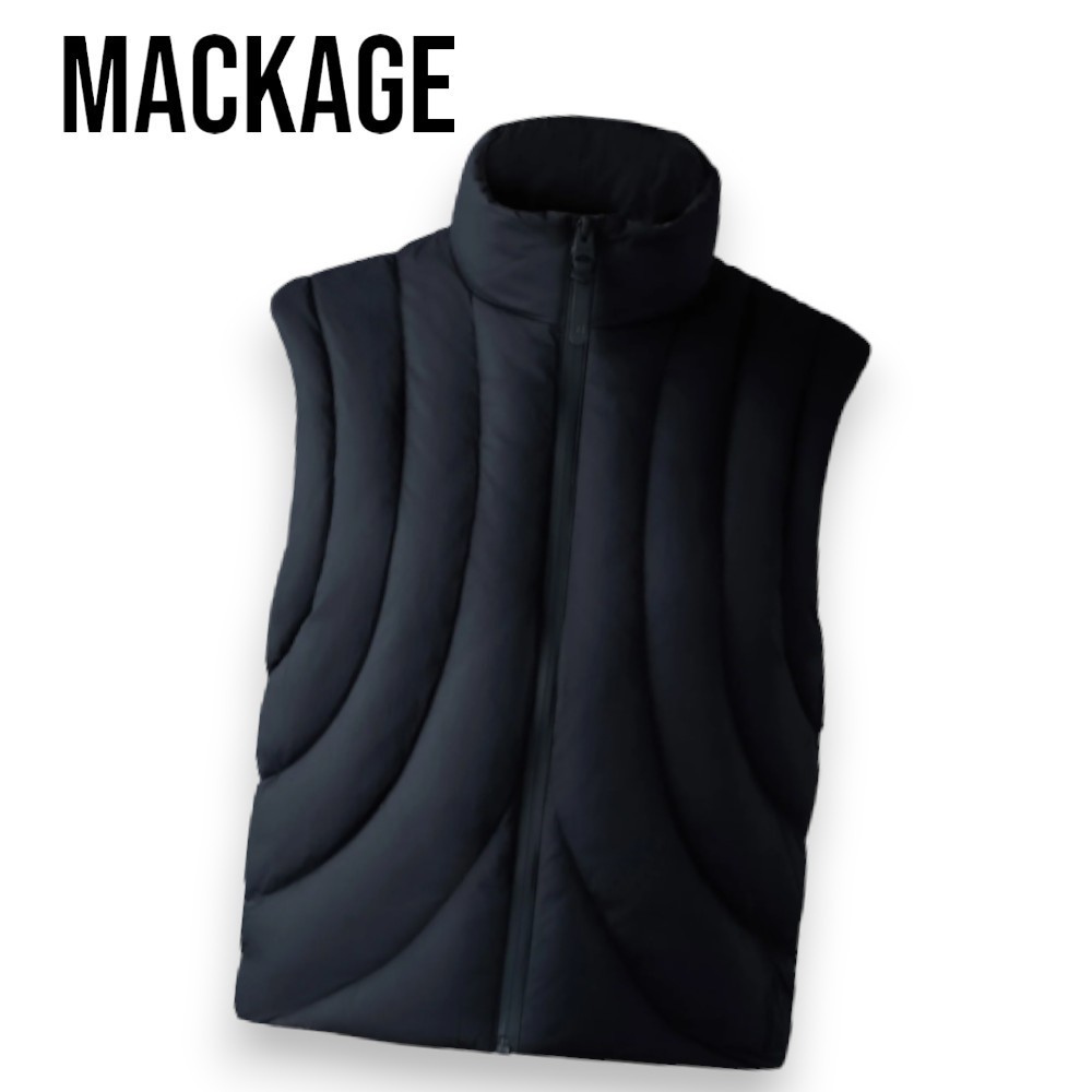 【Mackage】ADANA ソフトウォッシュ ラウンドキルトダウンベスト
