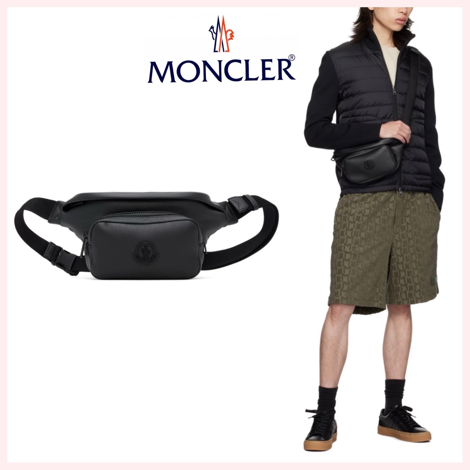 ★MONCLER★関税込♪日本未入荷♪Durance レザー ベルトバッグ