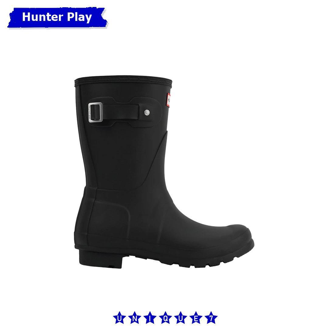 ブーツその他 (W) Hunter Original Short Rain Boots Black