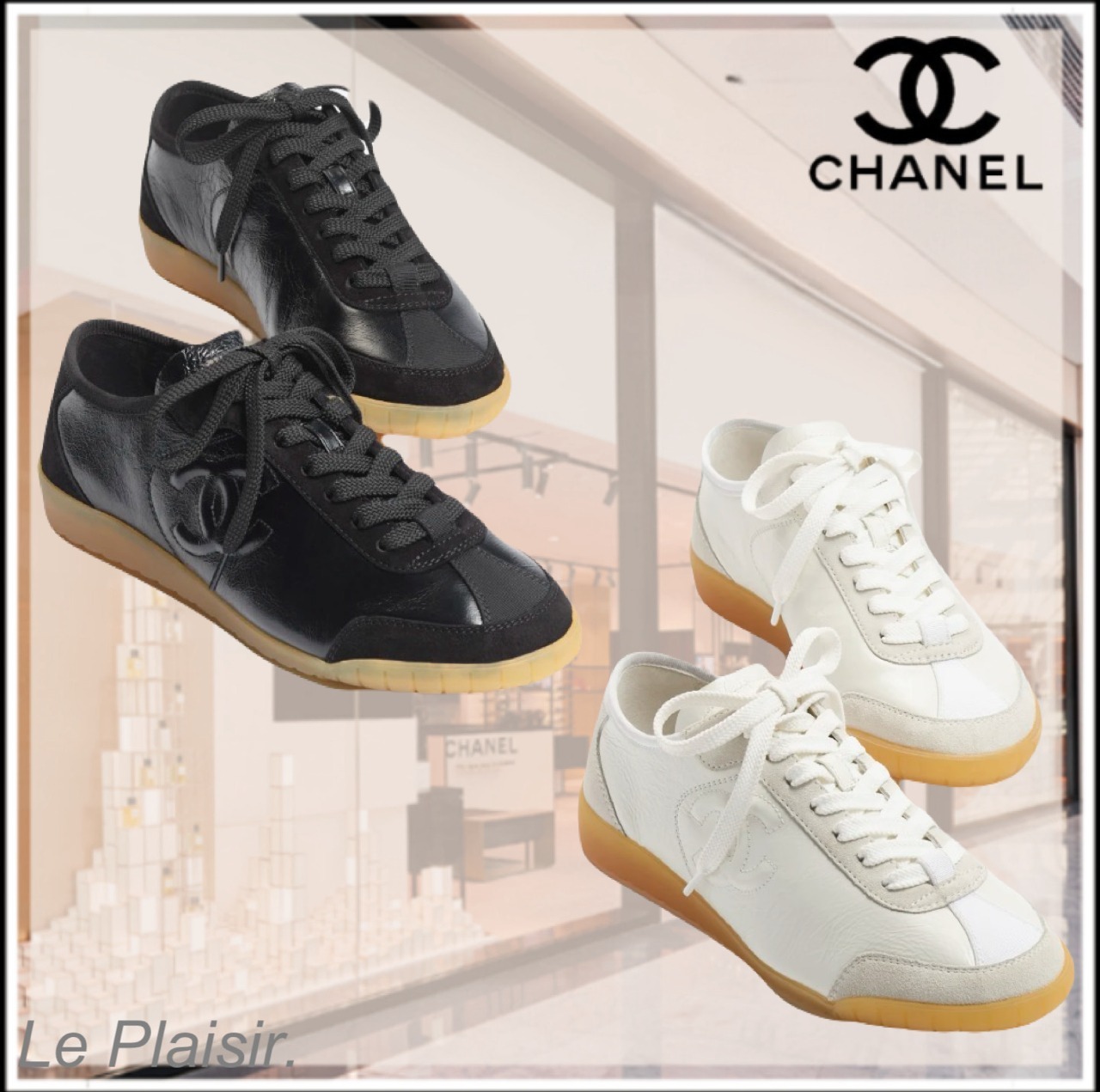 デイリー使いに♡CHANEL レザー スニーカー