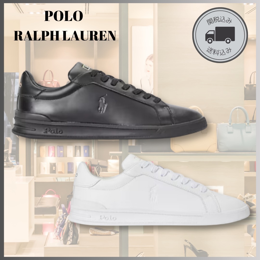 POLO RALPH LAUREN◆ロゴレザースニーカー送料関税込み