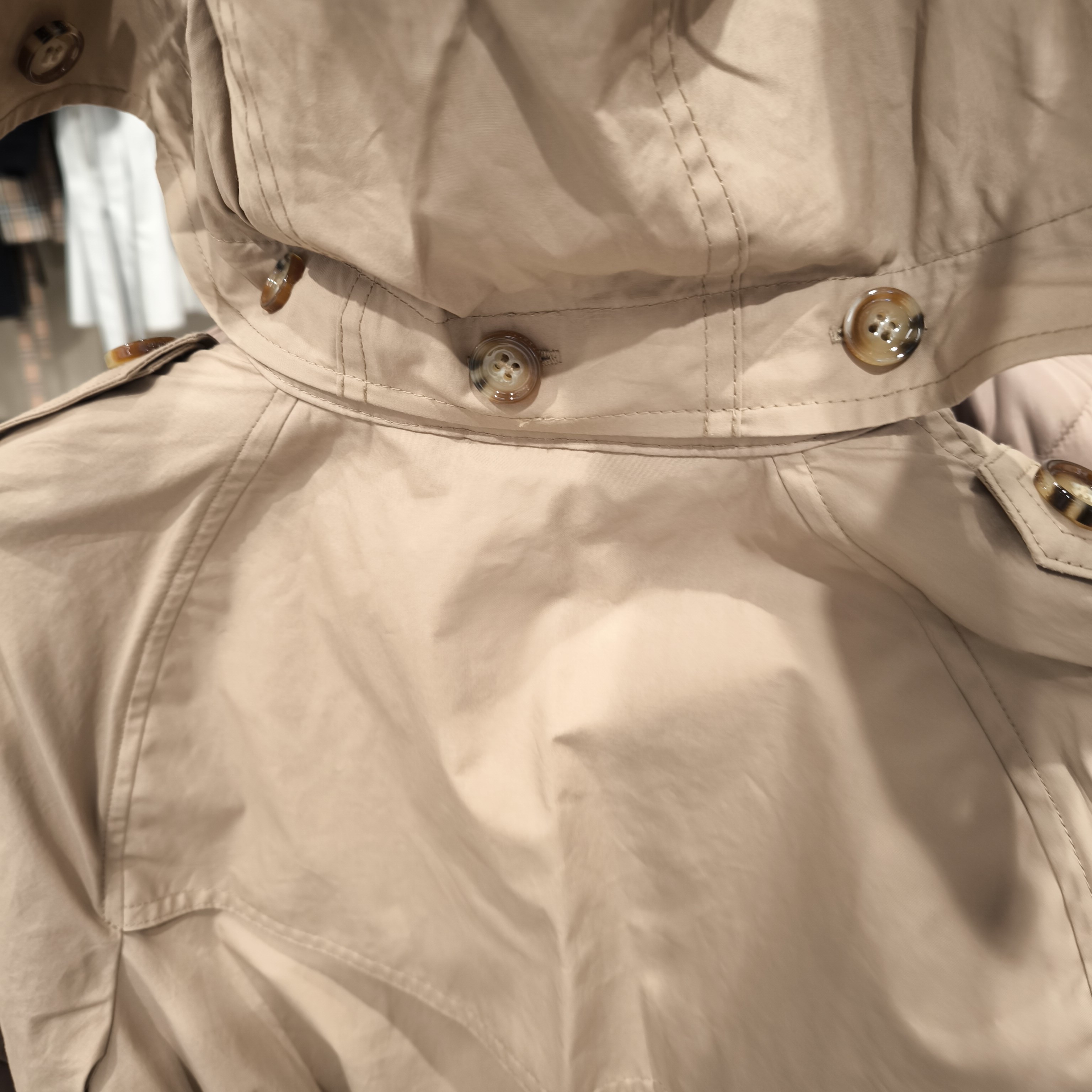 BURBERRY】 AMBERFORD フードチェックトレンチコート