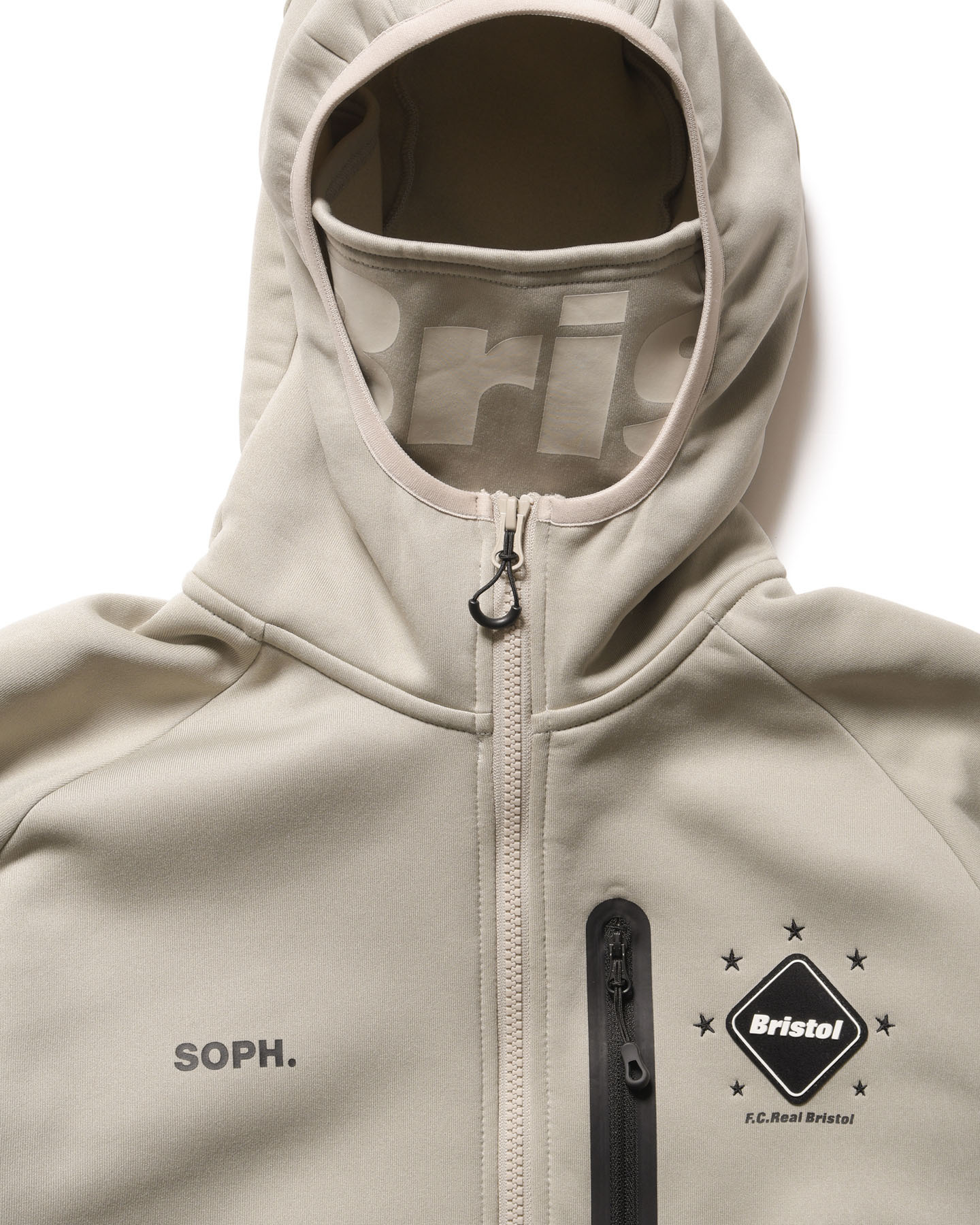 【F.C.Real Bristol】POLARTEC POWERSTRETCH ZIPUP GAITERHOODIE