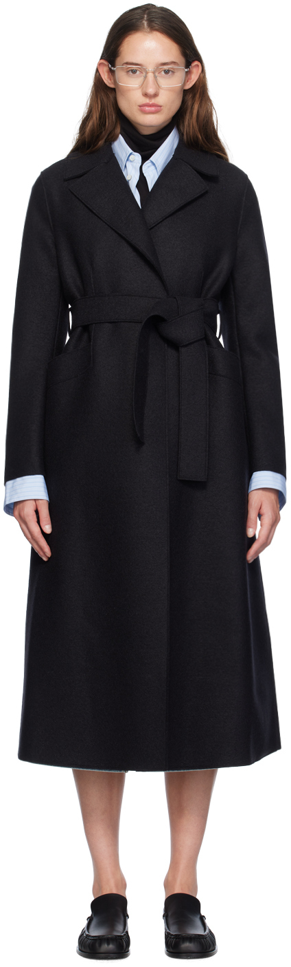 【関税込み】Harris Wharf London ブラック Maxi コート