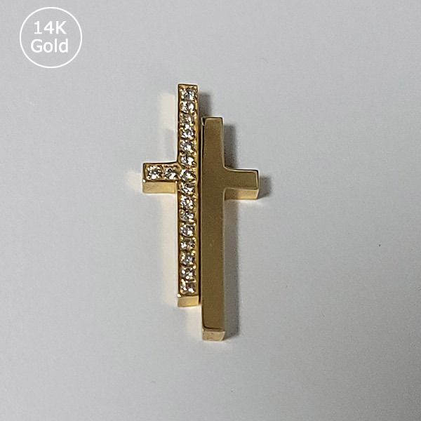 【K14】stylish cross pendant クロスペンダント☆送料関税込