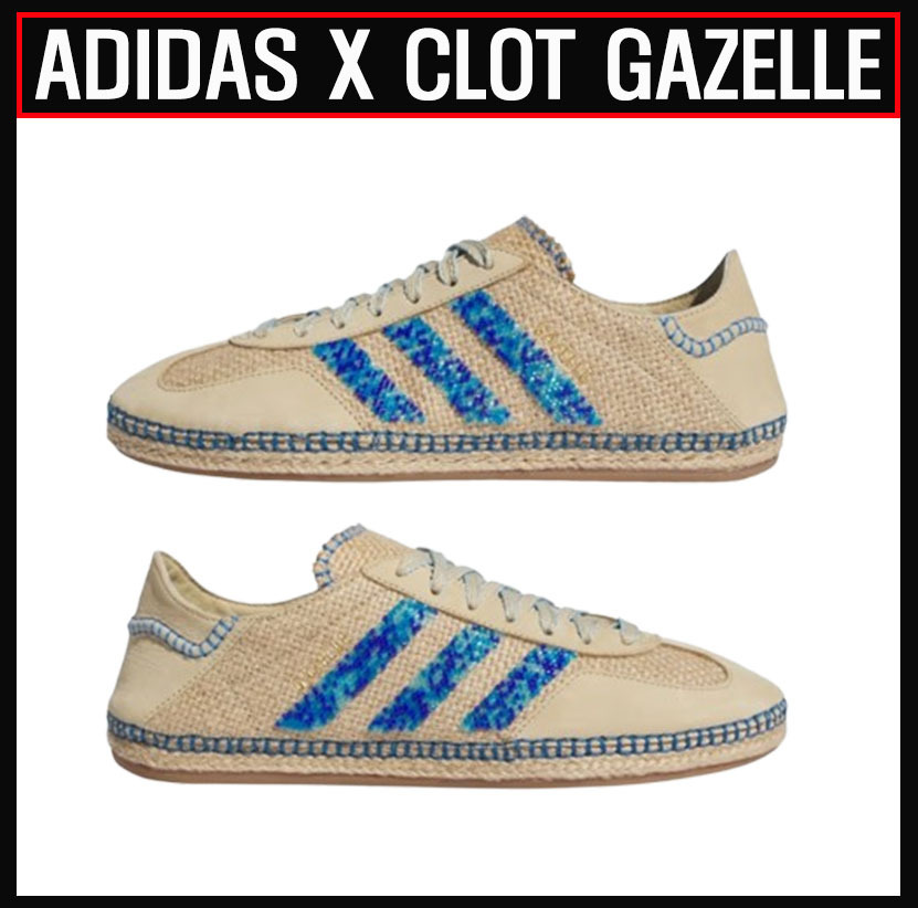☆ADIDAS X CLOT☆ GAZELLE LINEN KHAKI LIGHT BLUE