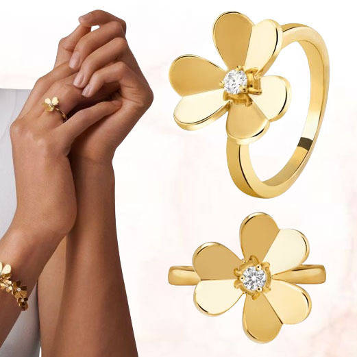 希少【Van Cleef & Arpels】フリヴォルリング スモールモデル