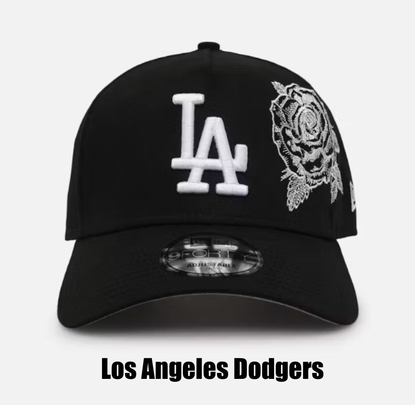 海外モデル New Era 9Forty A-Frame Cap バラ ローズ キャップ