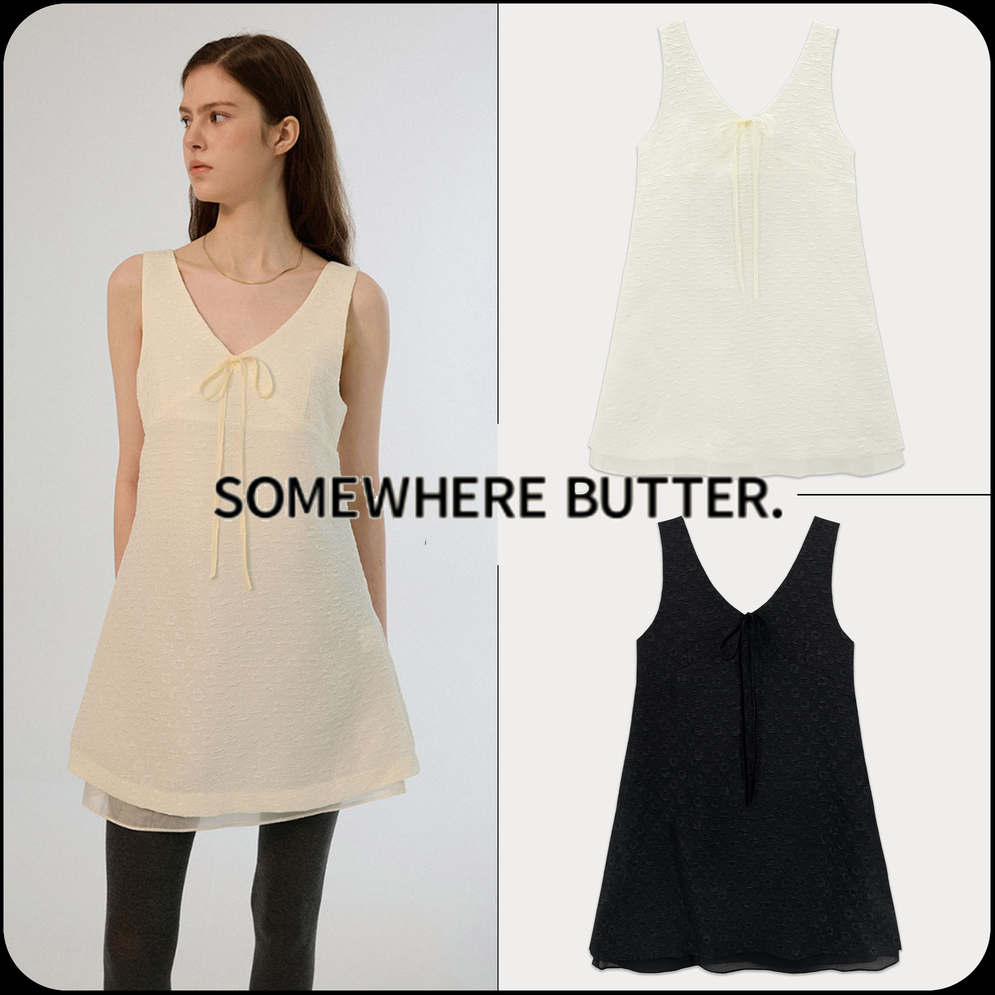 [SOMEWHERE BUTTER]★24FW★韓国人気★Romance mini dress