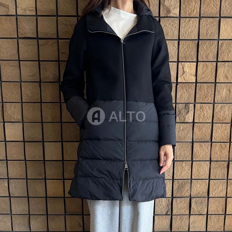 HERNO ヘルノ ダウンコート PI001965D 33432R ウール切り替え
