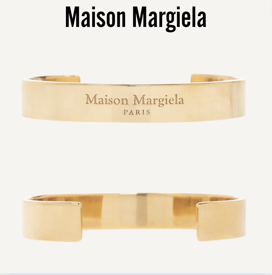【Maison Margiela】Maison Margiela ロゴ刻印ブレスレット