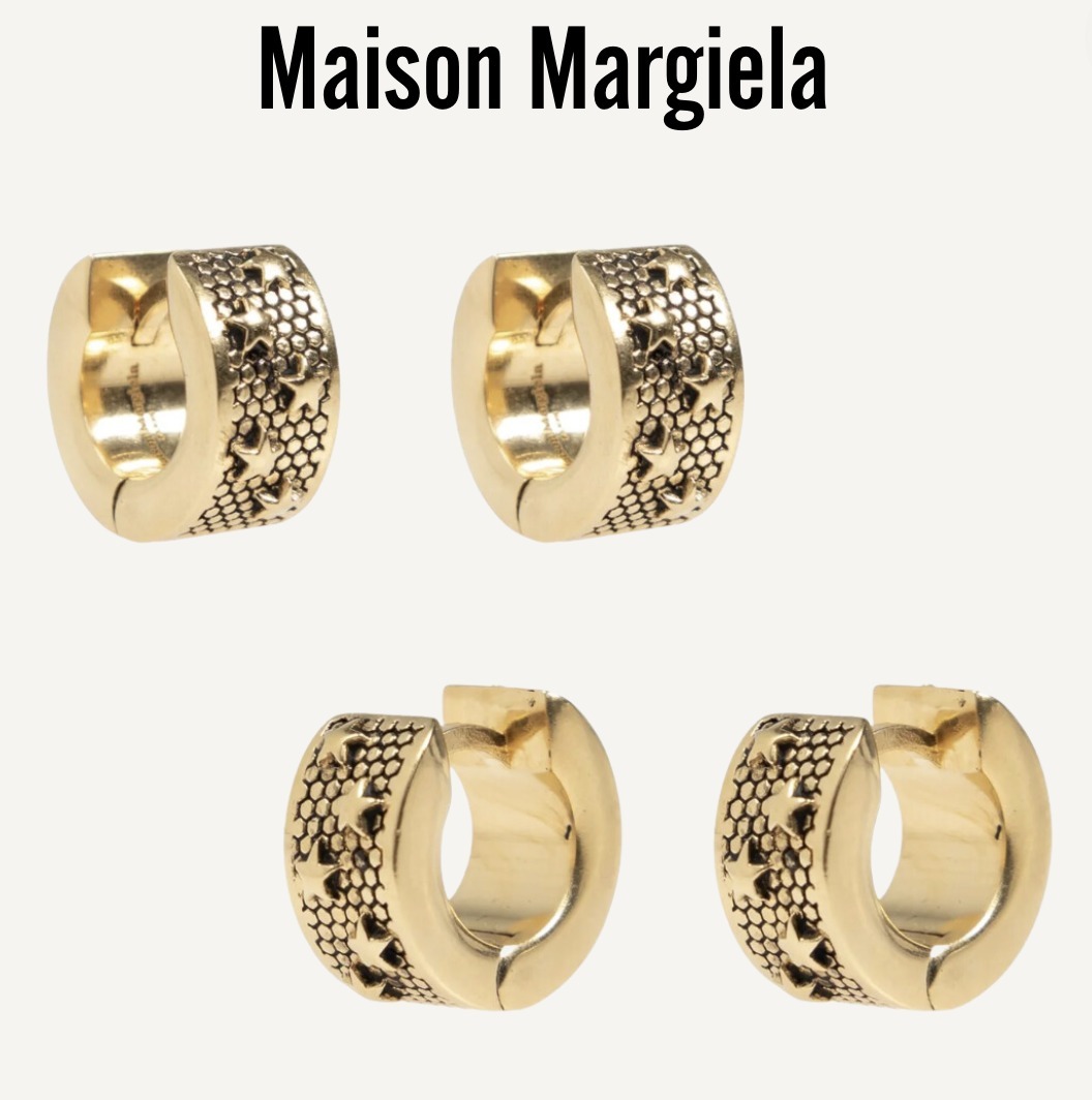 【Maison Margiela】スター 装飾フープ イヤリング